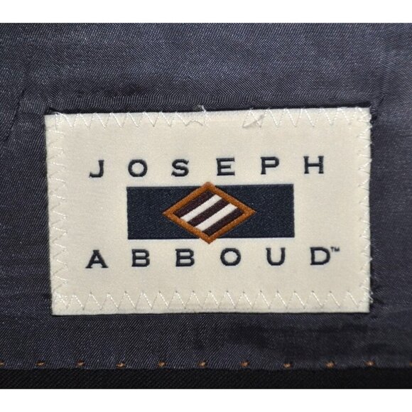 Joseph Abboud Men's Black Reda Super 110's Wool Suit Coat Jacket Size 44R Career - Picture 7 of 9